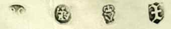 RC into an oval mark, Robert Calderwood, Dublin 1743