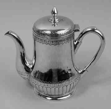 Chinese silver coffee pot: Hung Chong & Co
