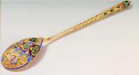 Faberg� silver and enamel spoon