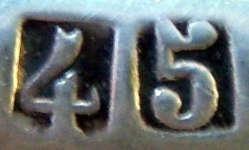 late mark for flat/hollow ware items made from m�tal extra-blanc after c.1902