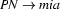 PN \rightarrow mia