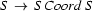 S\ \rightarrow\ S\ Coord\ S
