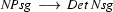 \textit{NPsg}\ \longrightarrow\ \textit{Det}\ \textit{Nsg}