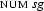 \textsc{num}\ \textit{sg}