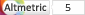 Article has an altmetric score of 5