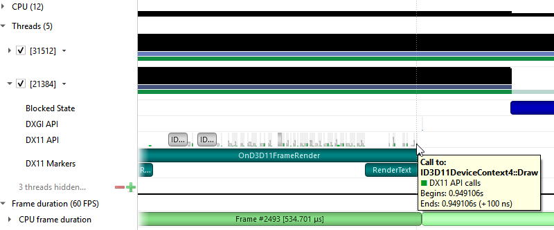 D3D11 API Trace