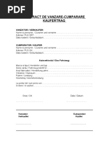 Contract Vanzare Cumparare RO de