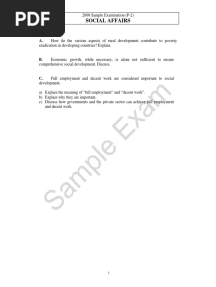 UN YPP - Social Affairs Sample 2009