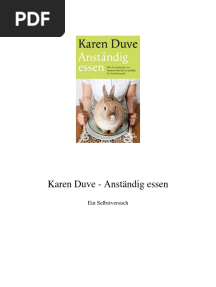 Karen Duve - Anständig Essen