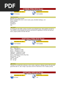 Chinese Fried Rice Recipe