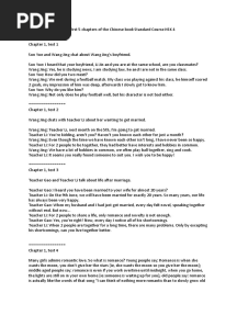 Standard Course HSK 4 Translations