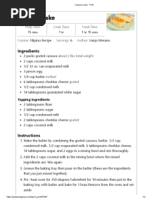Cassava Cake - Print