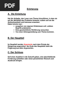 Erörterung