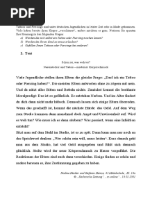 Tattoos Und Piercing