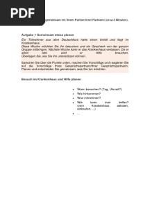 GOETHE-ZERTIFIKAT B1 - Sprechen