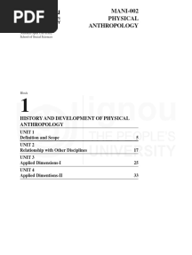 MANI-002 Physical Anthropology
