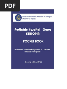 Pediatric Hospital Care Ethiopia - 2016