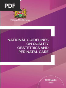 NATIONAL GUIDELINES ON QUALITY OBSTETRICS AND PERINATAL CARE Final Feb 2022 PDF