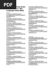 Windows 7 SP1 Language Packs v1