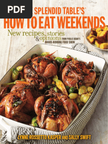 Recipes From The Splendid Table's How To Eat Weekends