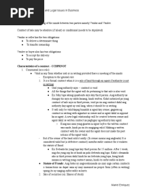Module 1 (Law On Sales)