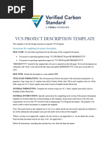 VCS Project Description Template v4.3