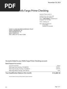 Wells Fargo Statement Pdfdocument