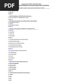 50 MCQ FOOD and NUTRITION