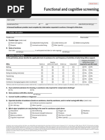 John Hancock Functional and Cognitive Screening Clinical Review Form v.12/23