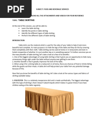 Table-Skirting - MODULES AND ACTIVITIES