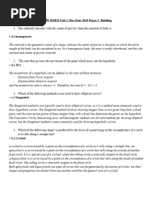 CAPE BMED Unit 1 - May June 2019 Paper 1 Building