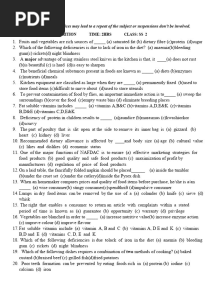Ss 2 First Term Food and Nutrition Examination-1