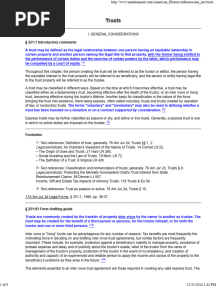 Am - Jur 251 Trusts