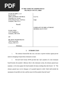 State of Ohio v. Steen Et Al. - Complaint