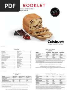 Manual Cuisinart CBK-110