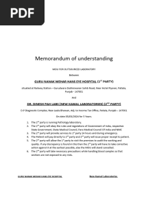 MOU FOR LAB Outsourced 07022023