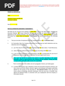 Mutual Separation Agreement