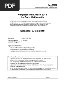 BBR Mathematik 2018 Inkl Lösung