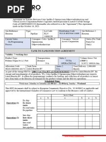 Tank-To-Tank Injection Agreement