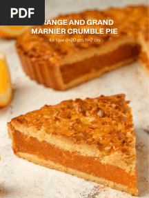 Orange and Grand Marnier Crumble Pie