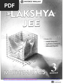 Lakshya Jee Math Module 03 Complete
