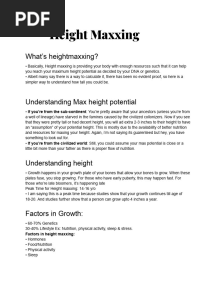 Height Maxxing