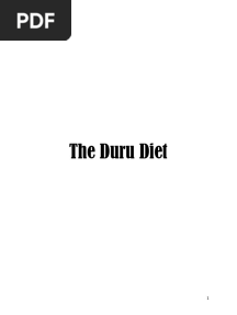 The Duru Diet. 2024 Edition