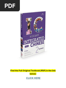 Integrated Chinese 2 Textbook Simplified 4th Edition PDF