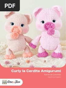 Curly Piggy Amigurumi Crochet Pattern Spanish