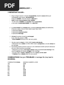 Marriage Numerology
