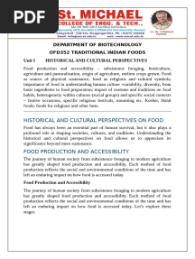 Traditional Indian Foods