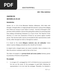 BSA - Estoppel