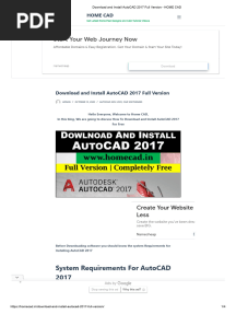 and Install AutoCAD 2017 Full Version - HOME CAD