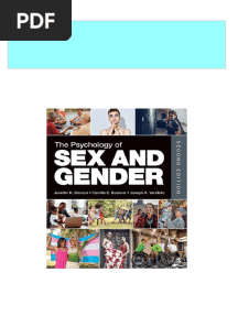The Psychology of Sex and Gender 2nd Edition Jennifer K. Bosson 2024 Scribd Download
